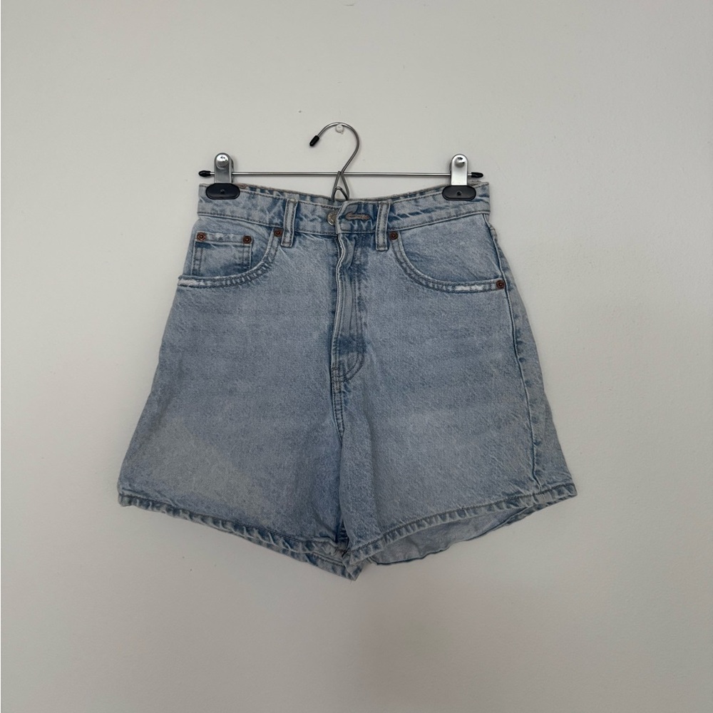 Zara Light Blue Jean Shorts